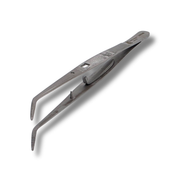 Pinça Clínica p/ Algodão c/ Trava 15,5cm 6B Invent