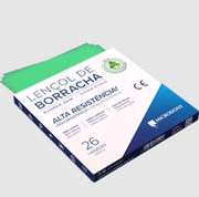Lençol de Borracha 13x13 c/26 Microdont Verde Médio 
