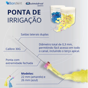 Ponta p/ Irrigação 30G c/20 Bondent