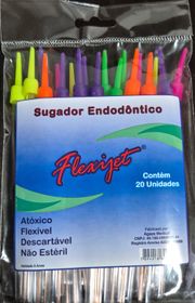 Sugador Descartável Endodôntico c/20 Flexijet