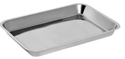 Bandeja Aço Inox 30x20x04cm Fava