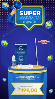 Cimento Biocerâmico Reparador (intra-radicular) Cimmo HP Branco