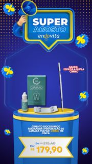 Cimento Biocerâmico Reparador (perfuração de câmara pulpar) Cimmo HD Cinza