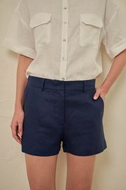 SHORTS AMETISTA 100% LINHO