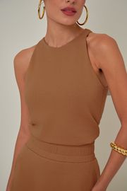 BLUSA PÉROLA CARAMELO