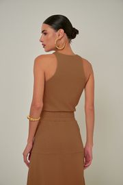 BLUSA PÉROLA CARAMELO