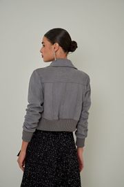 JAQUETA SUEDE CINZA OSLO