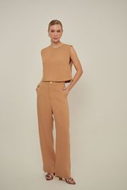 BLUSA RAFAELA ALFAIATARIA BEGE