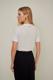 CAMISETA PAOLA ALGODÃO BRANCA