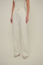 CALÇA RAPSÓDIA SARJA OFF WHITE