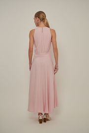 VESTIDO LONGO PERFUME LINHO ROSA