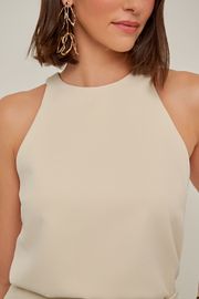BLUSA RIVIERA ALFAIATARIA BEGE 