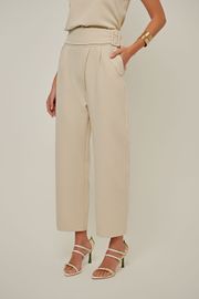 CALÇA ROBERTA ALFAIATARIA BEGE 