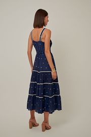 VESTIDO SAMBA AZUL EM CREPE
