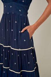 VESTIDO SAMBA AZUL EM CREPE