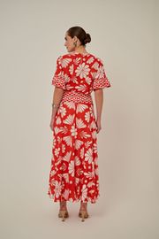 SAIA VENTO ALGODÃO ESTAMPA FLORAL