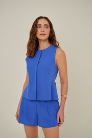 SHORTS SORAIA ALFAIATARIA AZUL