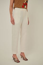 CALÇA TAMARA ALFAIATARIA OFF WHITE