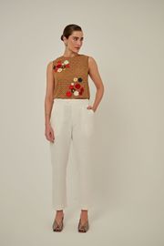 CALÇA TAMARA ALFAIATARIA OFF WHITE