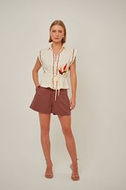 BLUSA ULLY VISCOSE E BORDADO