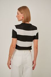 BLUSA THAISA TRICOT E BORDADO