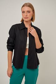 CAMISA VENTURA LINHO PRETO 