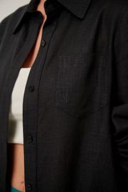 CAMISA VENTURA LINHO PRETO 