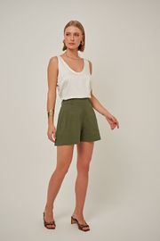 SHORTS VINY TRICOLINE VERDE