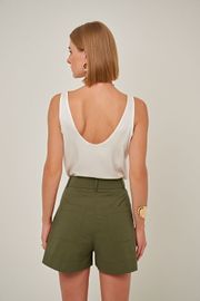 SHORTS VINY TRICOLINE VERDE