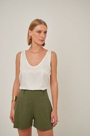 SHORTS VINY TRICOLINE VERDE