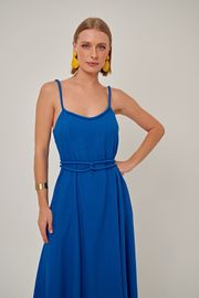 VESTIDO TWIST VISCOLINHO AZUL