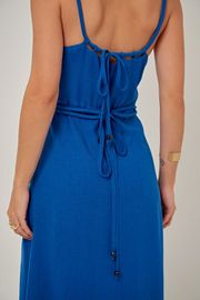 VESTIDO TWIST VISCOLINHO AZUL