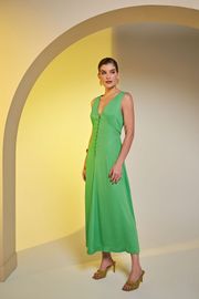 VESTIDO SUNSET CREPE ACETINADO