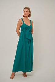 VESTIDO AUGUSTA ALGODÃO VERDE