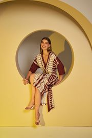 VESTIDO AMALFI ESTAMPA GEOMÉTRICA