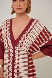 VESTIDO AMALFI ESTAMPA GEOMÉTRICA