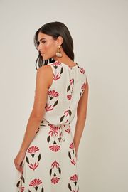 BLUSA ANGELITA VISCOLINHO ESTAMPADA