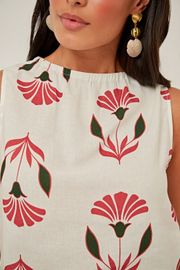 BLUSA ANGELITA VISCOLINHO ESTAMPADA
