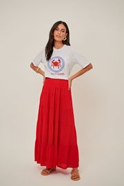 CAMISETA VOAR ESTAMPADA