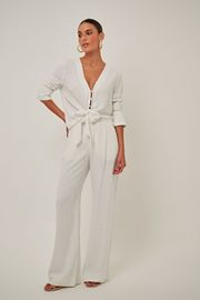 CAMISA AMARA OFF WHITE CREPE