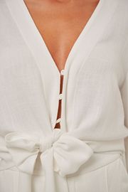 CAMISA AMARA OFF WHITE CREPE