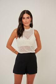 SHORTS DUDA ALFAIATARIA PRETA