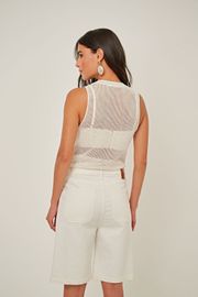BERMUDA TROPICALISMO SARJA OFF WHITE