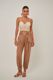 CALÇA ACAPULCO CLOCHARD EM CREPE