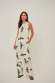 CALÇA ARIETA CREPE ESTAMPADO