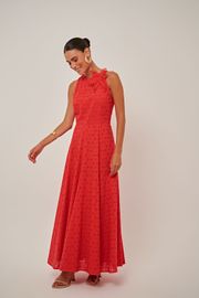 VESTIDO ALBA VERMELHO EM LAISE