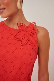 VESTIDO ALBA VERMELHO EM LAISE