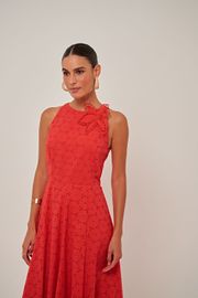 VESTIDO ALBA VERMELHO EM LAISE
