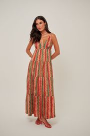 VESTIDO TULUM EM LUREX ESTAMPADO