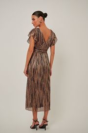 VESTIDO ZELDA MIDI EM LUREX